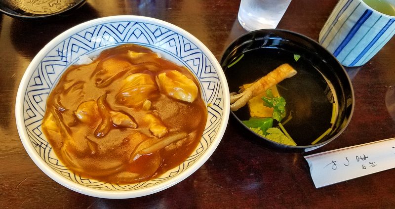 カレー丼、まつや