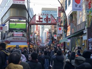 年末の上野・湯島界隈