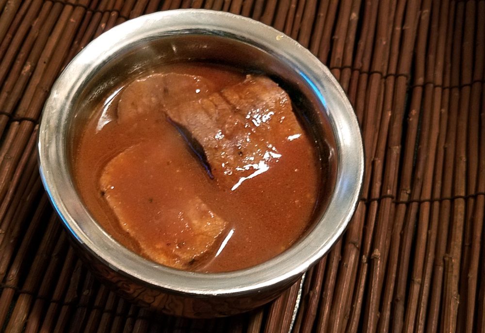 牛タンカレーとバターチキン