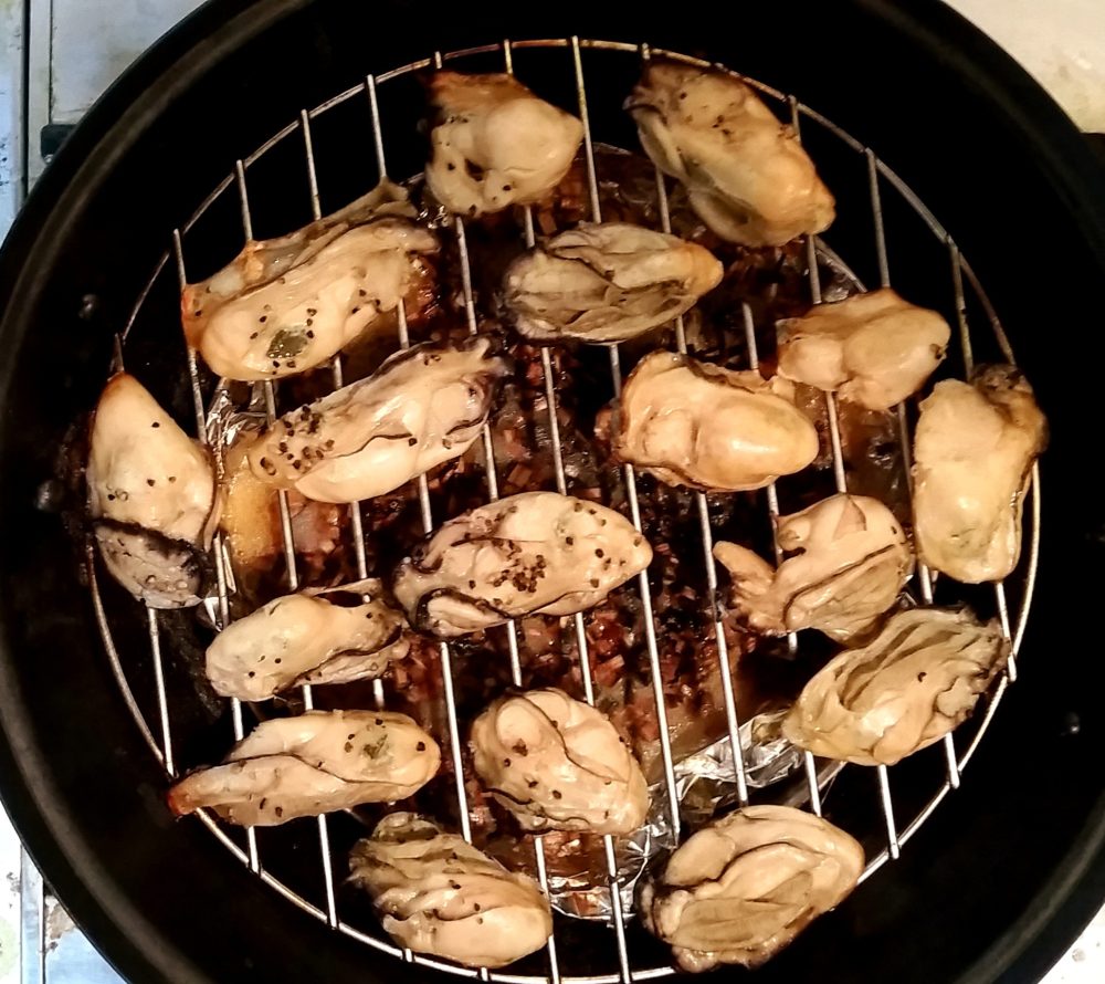 牡蠣の軽いスモーク
