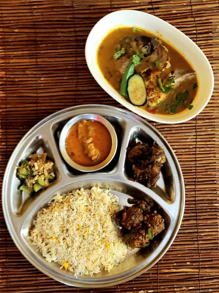 フィッシュヘッドカレー定食